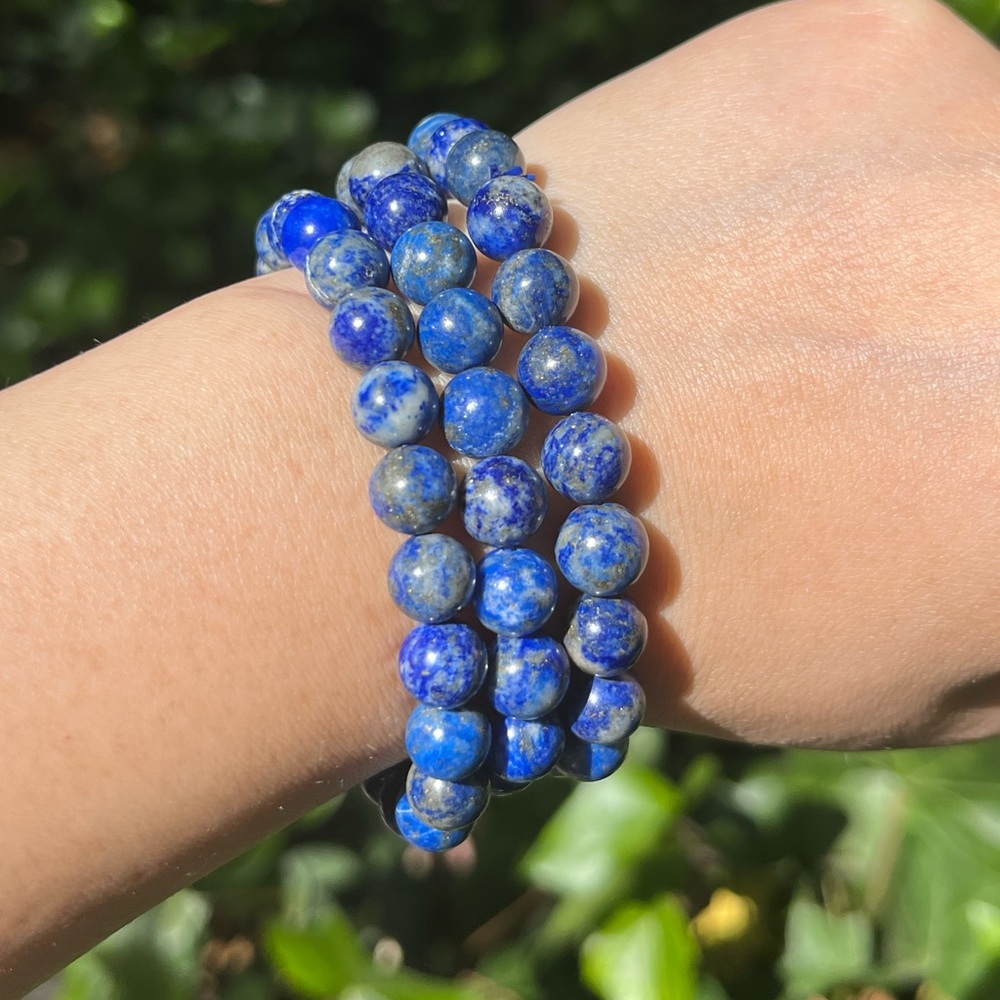 8mm lapis‎ lazuli bracelet